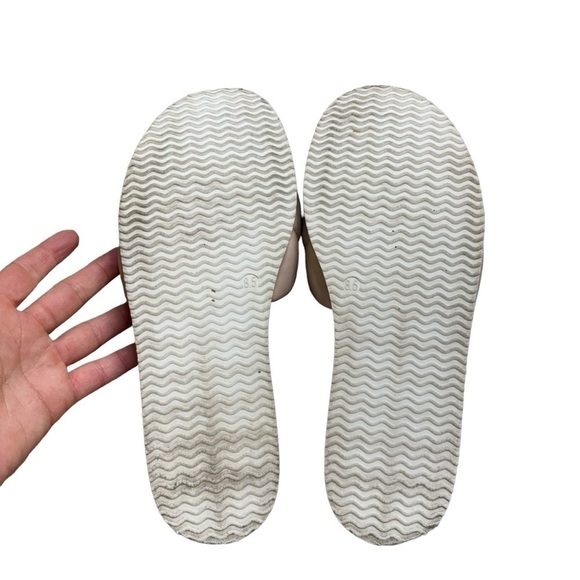 Steve Madden Shoes Steven New York Beige Women’s Cushion Puff Sandals Size 8.5 - Picture 6 of 14